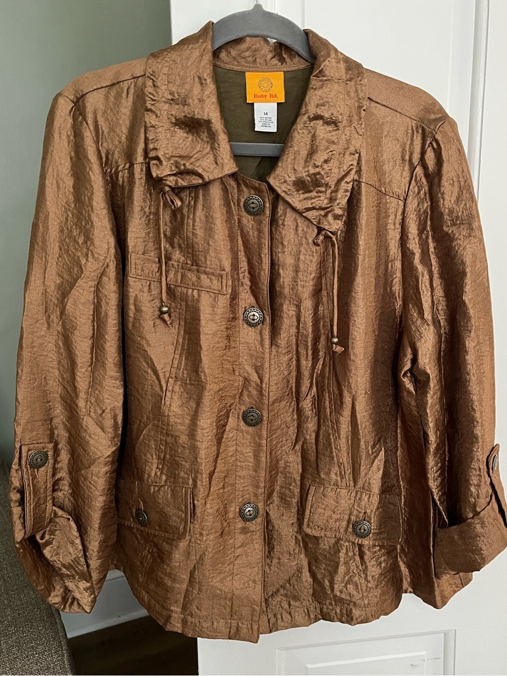Ruby Rd. Size 14 Jacket Long Sleeves Button Front NO OFFERS PRICE FIRM